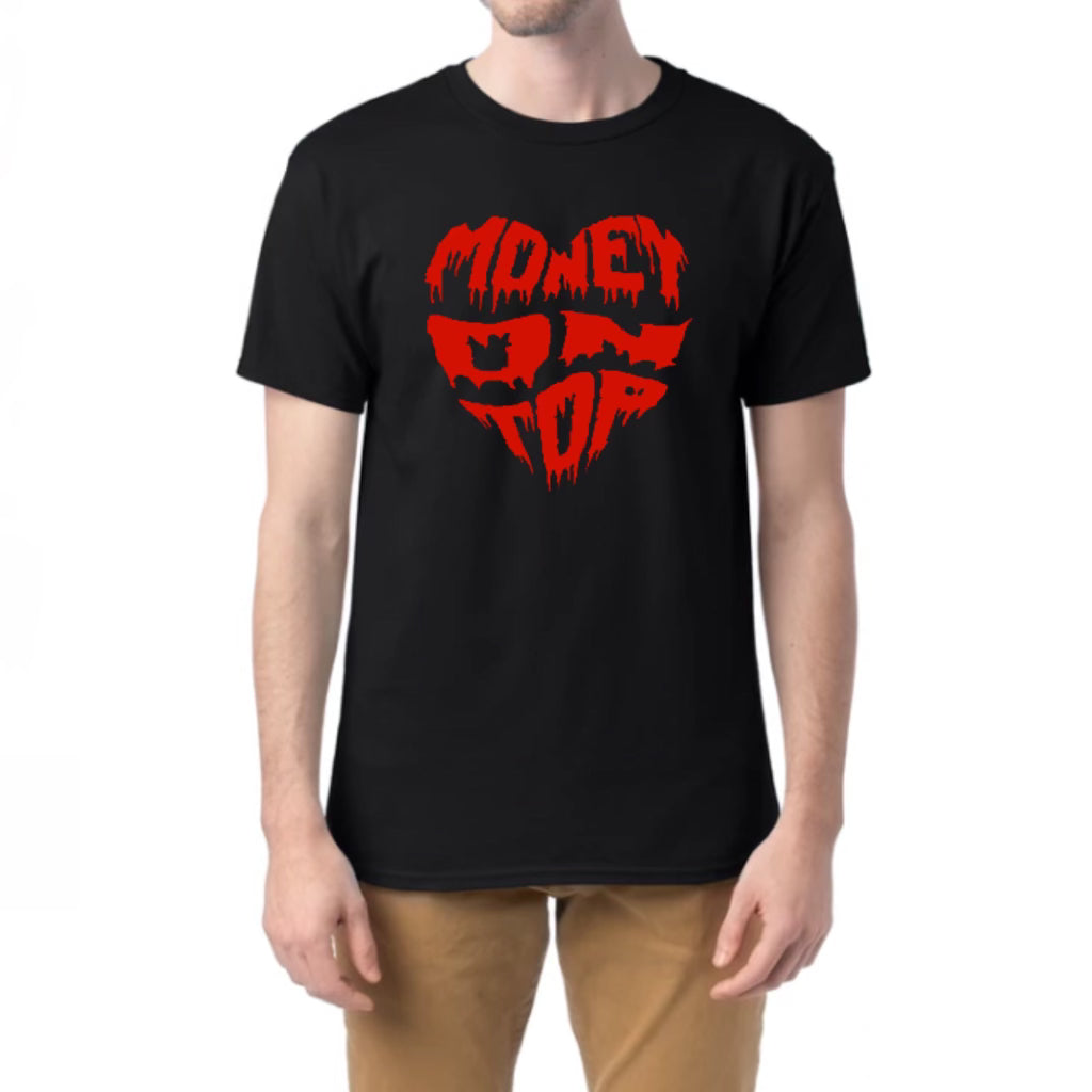 Money on top Dripping Heart